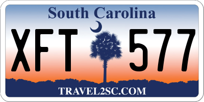 SC license plate XFT577