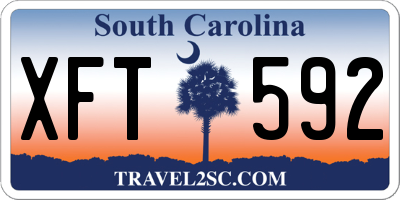 SC license plate XFT592