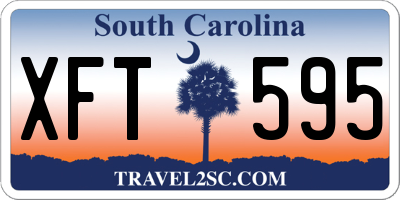 SC license plate XFT595