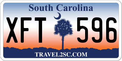 SC license plate XFT596