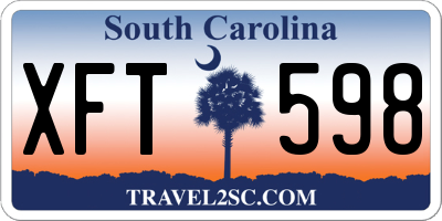 SC license plate XFT598