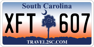 SC license plate XFT607