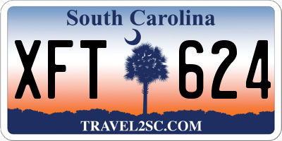 SC license plate XFT624