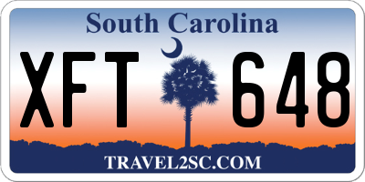 SC license plate XFT648
