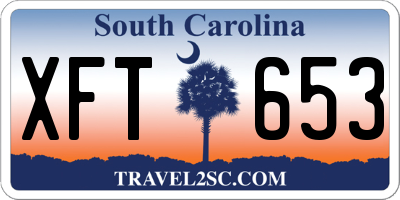 SC license plate XFT653