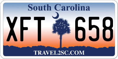 SC license plate XFT658