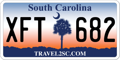 SC license plate XFT682