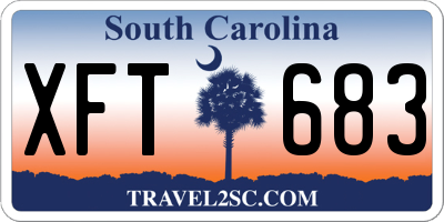 SC license plate XFT683