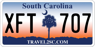 SC license plate XFT707