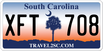 SC license plate XFT708