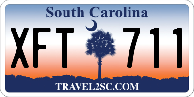 SC license plate XFT711