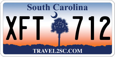 SC license plate XFT712