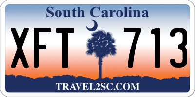 SC license plate XFT713