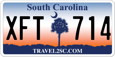 SC license plate XFT714