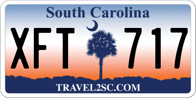 SC license plate XFT717
