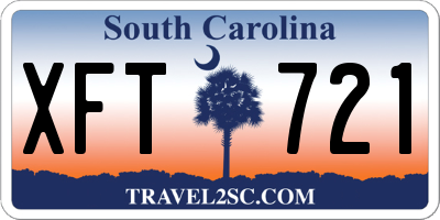 SC license plate XFT721