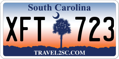 SC license plate XFT723