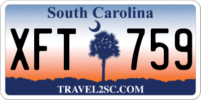 SC license plate XFT759