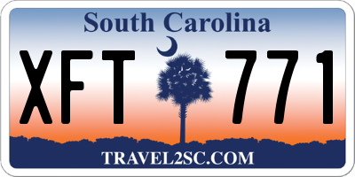 SC license plate XFT771