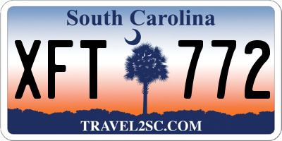 SC license plate XFT772