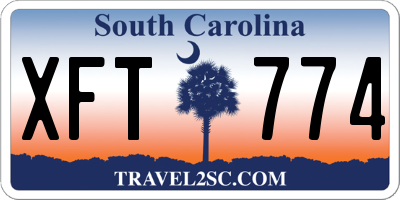 SC license plate XFT774