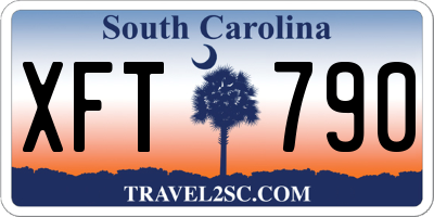 SC license plate XFT790