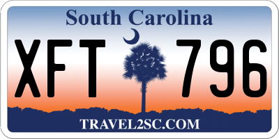 SC license plate XFT796