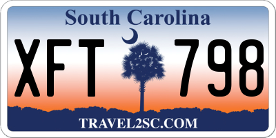 SC license plate XFT798