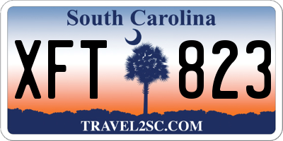 SC license plate XFT823