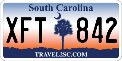 SC license plate XFT842