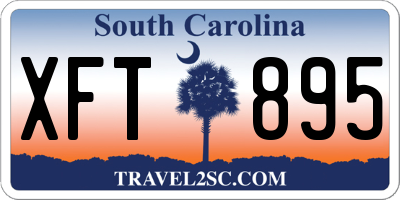 SC license plate XFT895