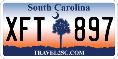 SC license plate XFT897