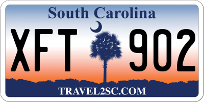 SC license plate XFT902