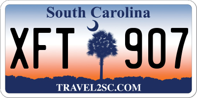 SC license plate XFT907