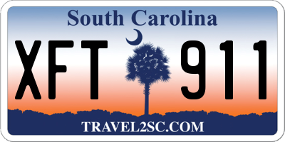 SC license plate XFT911