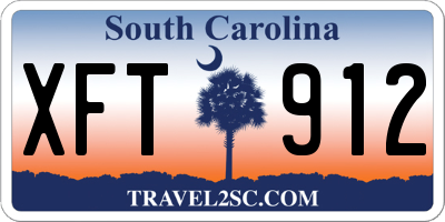 SC license plate XFT912