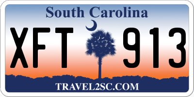 SC license plate XFT913