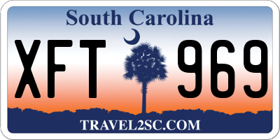 SC license plate XFT969