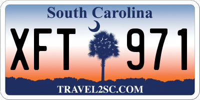 SC license plate XFT971