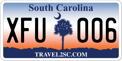 SC license plate XFU006