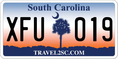 SC license plate XFU019