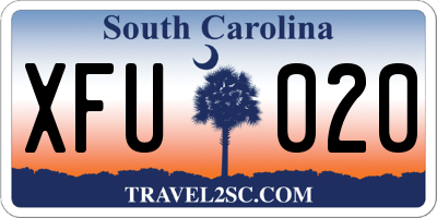 SC license plate XFU020