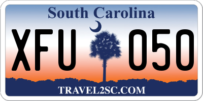 SC license plate XFU050