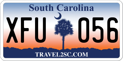 SC license plate XFU056