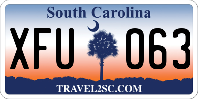 SC license plate XFU063