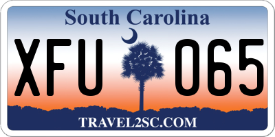SC license plate XFU065
