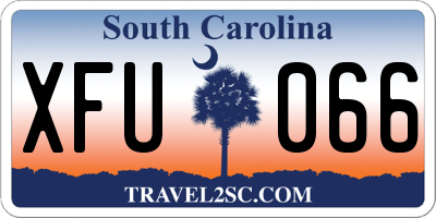 SC license plate XFU066
