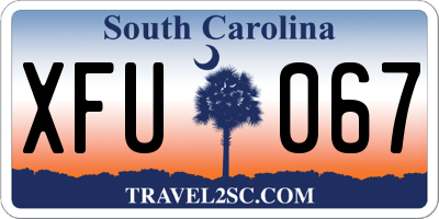 SC license plate XFU067