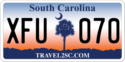 SC license plate XFU070