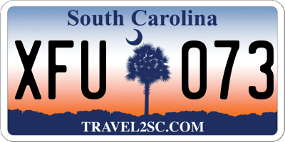 SC license plate XFU073